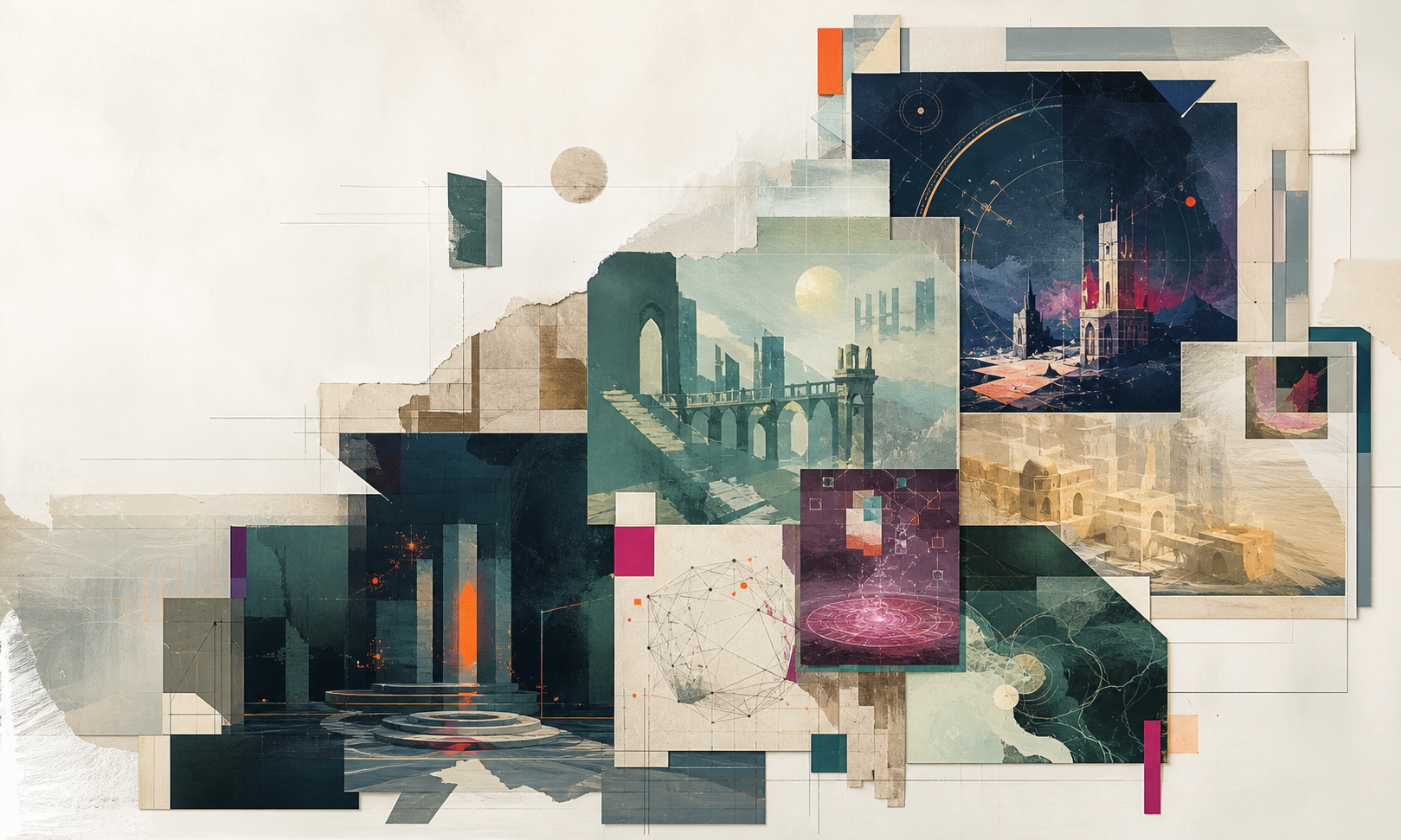 Layered digital game comparison artwork